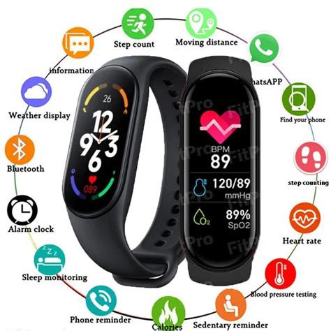 M7 smart band sport relógio inteligente homens mulher pressão arterial