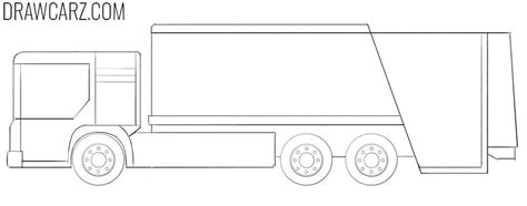 How to Draw a Garbage Truck