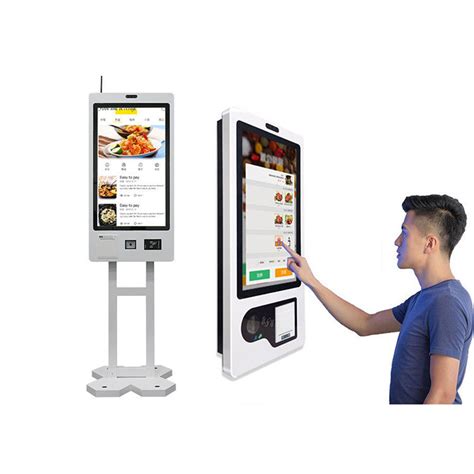 Inch Wall Mounted Capacitive Self Service Ordering Kiosk For