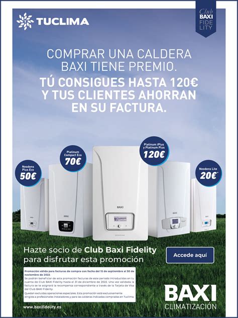 Nueva Promoción Baxi Instala Calderas y consigue hasta 120 Tu