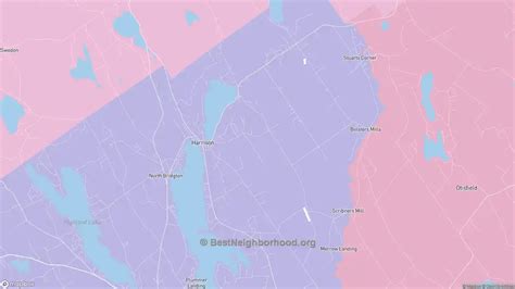 Harrison Me Political Map Democrat And Republican Areas In Harrison