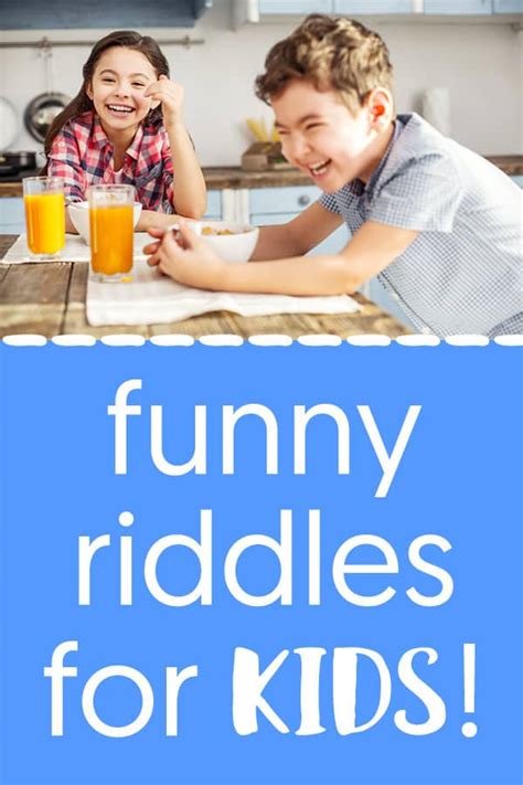 Funny Riddles For Kids With Answers