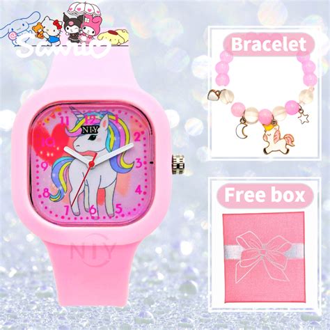 Jual Set Kadojam Tangan Anak Anak Bracelet Watch Sanrio Bersama Nama