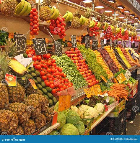 Fruit And Vegatable Stall Southern Spain Editorial Stock Image Image