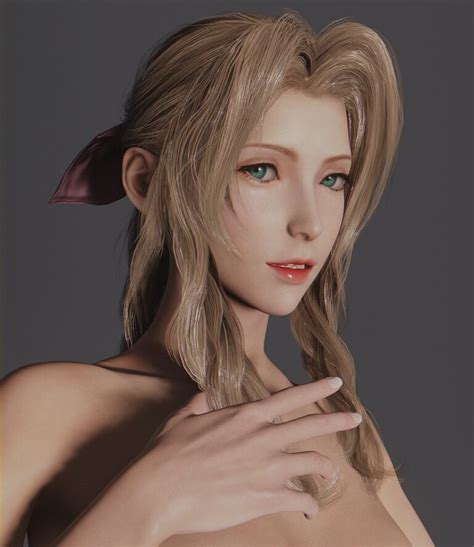 Final Fantasy Sex Art Brown Hair Green Eyes Final Fantasy Vii