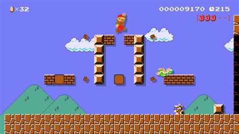 Super Mario Maker Levels 8 Bit Fort Hammer Bros Youtube