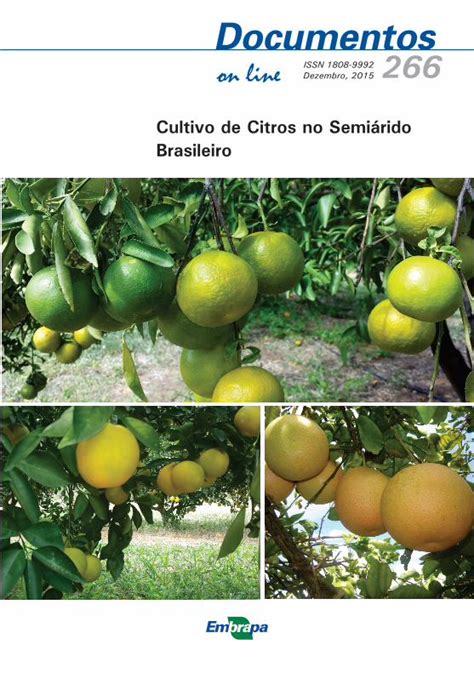 Pdf Doc Cultivo De Citros Infoteca Cnptia Embrapa Br A Expans O