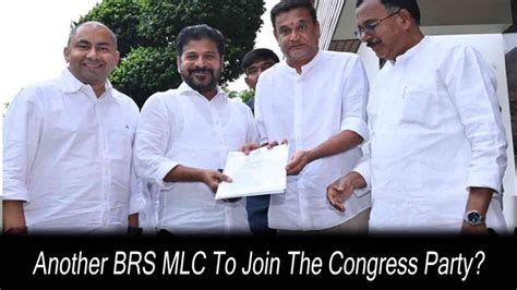 Another Brs Mlc To Join The Congress Party Indtoday