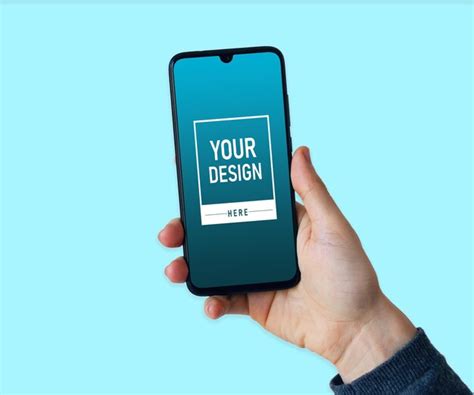 Premium PSD | Mobile Phone in Hand Mockup