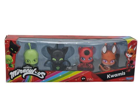 Buy Miraculous Bandai Ladybug And Cat Noir Kwami Surprise 4 Pack 4