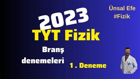 Tyt Fizik Bran Denemeleri Deneme Tyt Tytfizik