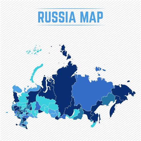 Rusia Mapa Detallado Con Estados 2292884 Vector En Vecteezy