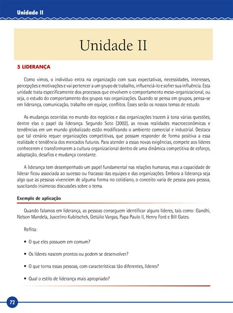 Livro Texto UNID 2 COMPORTAMENTO HUMANO NAS ORGANIZACOES Unidade II