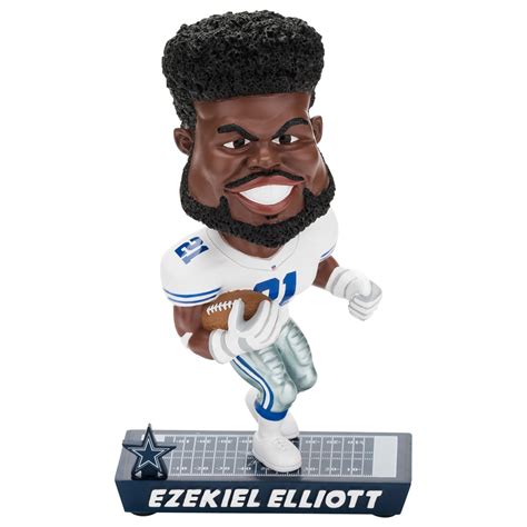 Dallas Cowboys Caricature Bobble Head (Ezekiel Elliot) | Bobble head ...