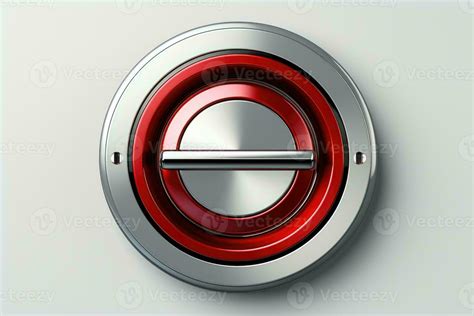 Button design, metal power button. Generative AI 26441764 Stock Photo ...