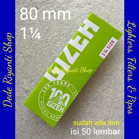 Jual Gizeh Super Fine Size 80 Mm Kertas Papir Tingwe Linting Rokok Di