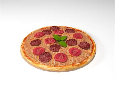 3d Pizza Tomatoes Turbosquid 1661290