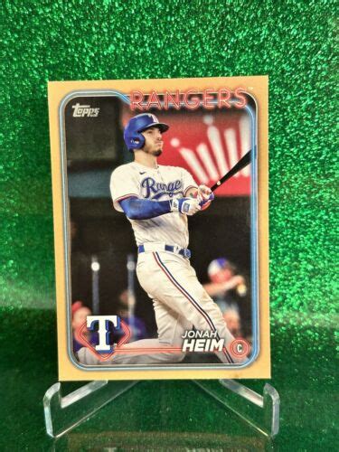 2024 Topps Series 1 Jonah Heim GOLD Parallel Texas Rangers SP EBay