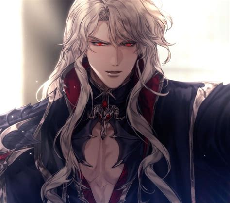 White Hair Anime Guy Anime Long Hair Dark Anime Guys Castlevania