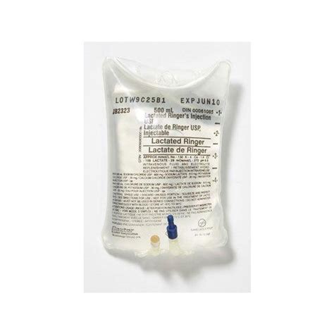 Iv Solution Lactated Ringers Iv Solutions Canadian Medical Supplies Inc