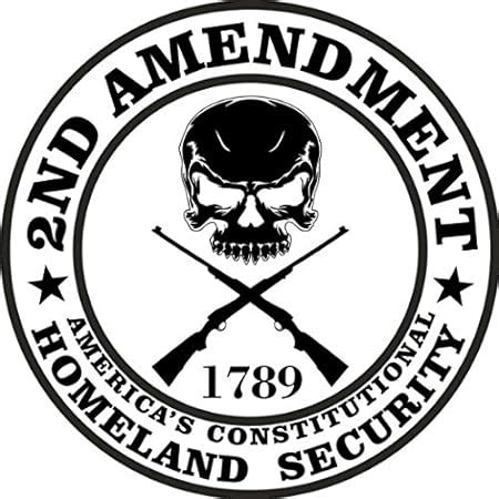 5x 2nd Amendment America S Original Homeland Security Round Bumper