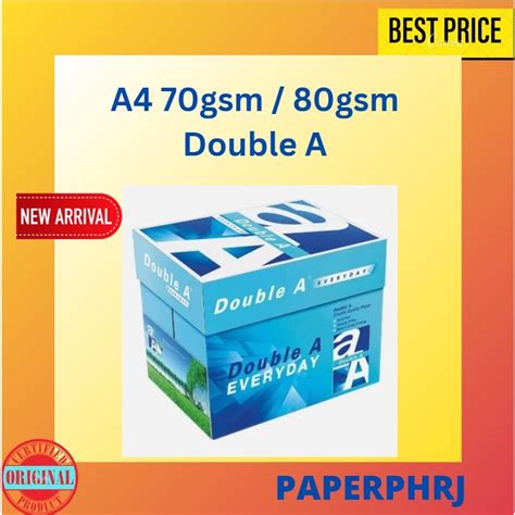 Double A A4 70gsm 70 Gsm 80gsm 80gsm Printing Photocopy Copier Copy