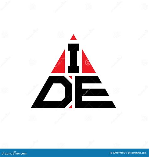 IDE Triangle Letter Logo Design With Triangle Shape. IDE Triangle Logo Design Monogram. IDE ...