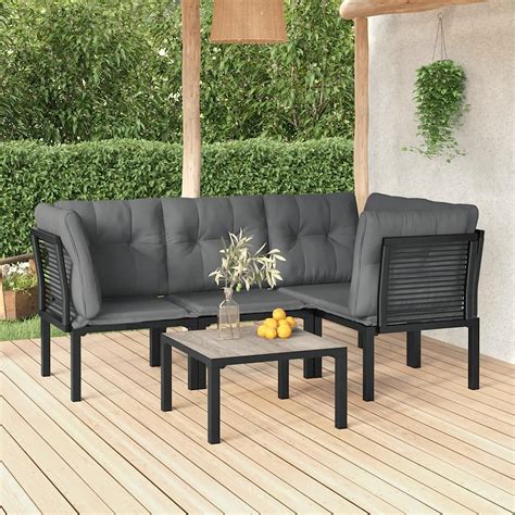 Festnight Teilig Gartenm Bel Set Lounge Set Balkonm Bel Set Rattan