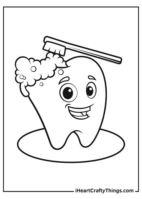 Tooth Coloring Page Updated 2023 Coloring Home