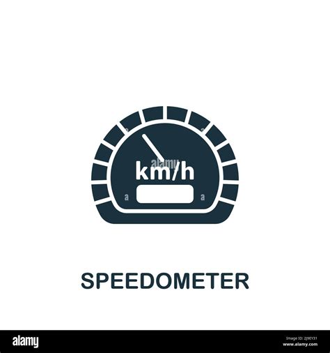 Speedometer Icon Monochrome Simple Measuring Icon For Templates Web