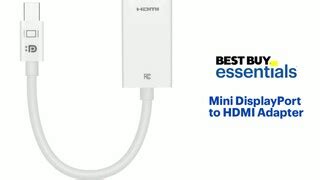 Best Buy Essentials Mini Displayport To Hdmi Adapter White Be Pamdhd