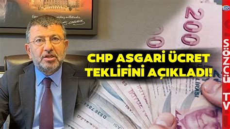 Milyonlar N G Z Bu Zamda Chp Asgari Cret Teklifini A Klad