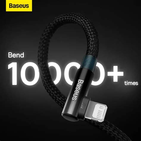 Baseus MVP 2 Elbow Shaped Fast Charging Data Cable USB For IPhone 2 4A