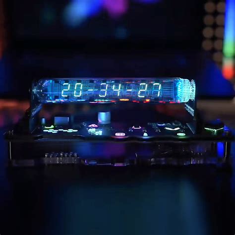 Cyberpunk VFD Vacuum Tube Clock