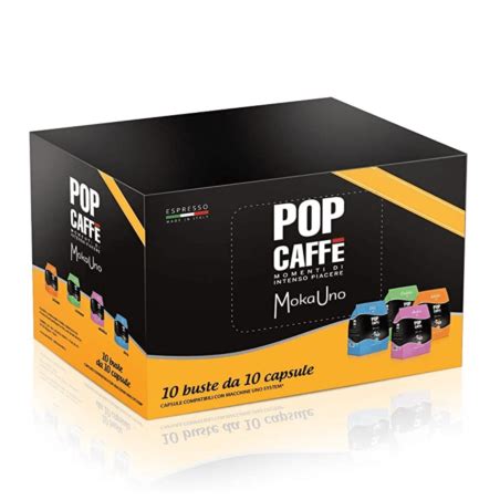 Capsule POP CAFFE Per Macchine UNO System Miscela DECAFFEINATO