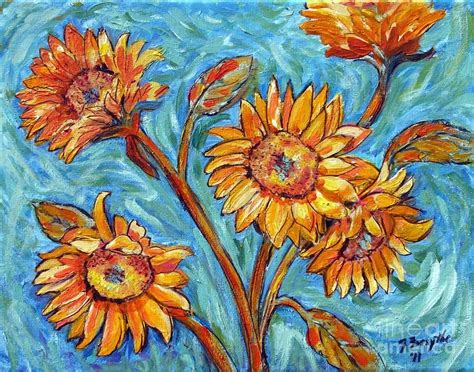 Flowers For Van Gogh By Jeanne Forsythe Van Gogh Flower Paintings