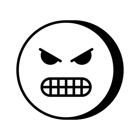 Hate emoji design in trendy style, ready to use icon 44159326 Vector