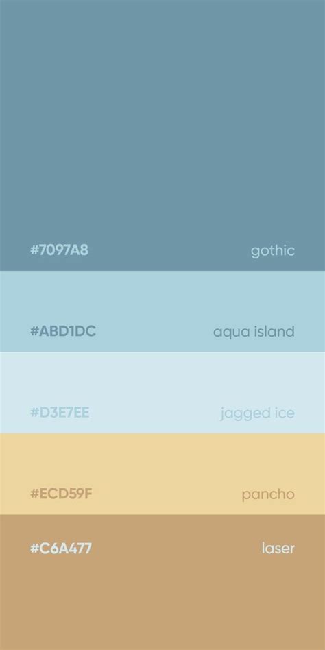 blue yellow  brown color palette