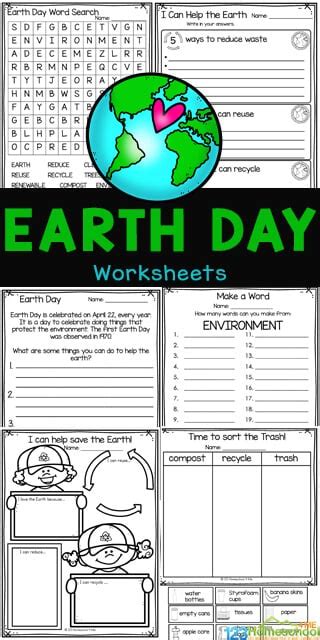 ? FREE Printable Earth Day Worksheets - Worksheets Library