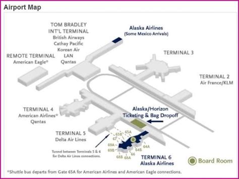 Alaska Airlines Lax Terminal Map Map : Resume Examples