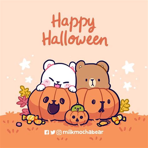 Milk Mocha Milkmochabear On X Halloween Wallpaper Cute Milk