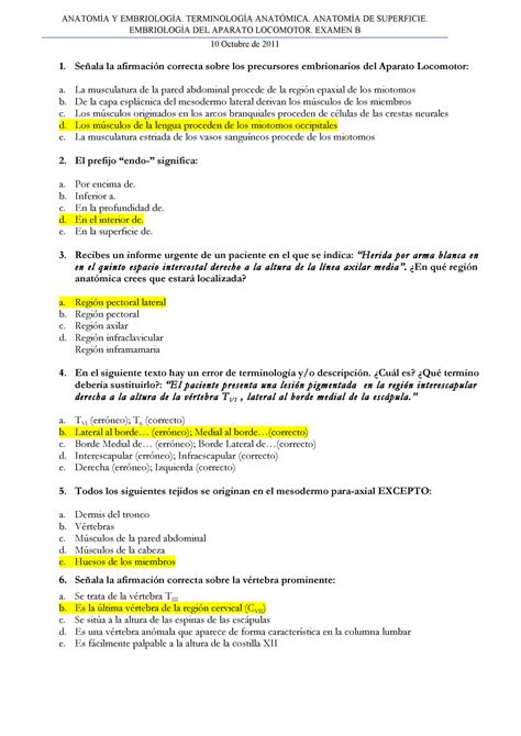 Examen Octubre 2011 Preguntas Y Respuestas Y DE SUPERFICIE DEL