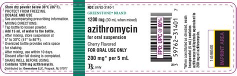 Azithromycin Suspension Mg Ml Ml Merit Pharmaceutical