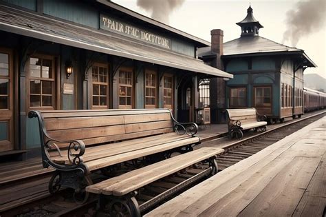 Premium Photo | Vintage Train Station Image