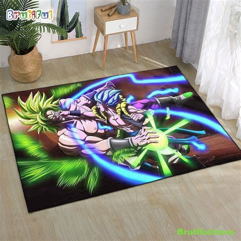 Broly Ssj Vs Gogeta Ssj Blue Dragon Ball Super Rug Carpet