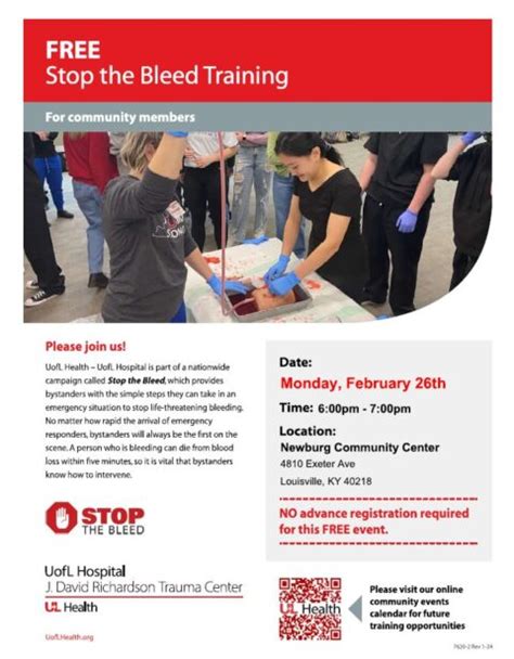 Stop The Bleed Training Louisville KY UofL Health