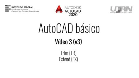 Autocad B Sico V Trim E Extend Aparar E Estender Youtube