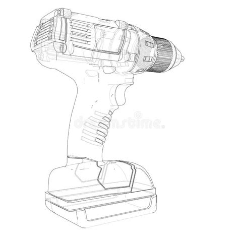 Destornillador Sin Cuerda El Ctrico Vector Ilustraci N Del Vector