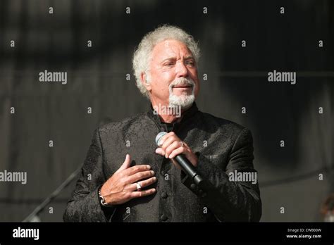 Sir Tom Jones Performing Live On Stage At V Festival In Hylands Park