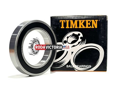 TIMKEN 6018 2RS C3 Deep Groove Ball Bearing Rubber Sealed 90x140x24 Mm